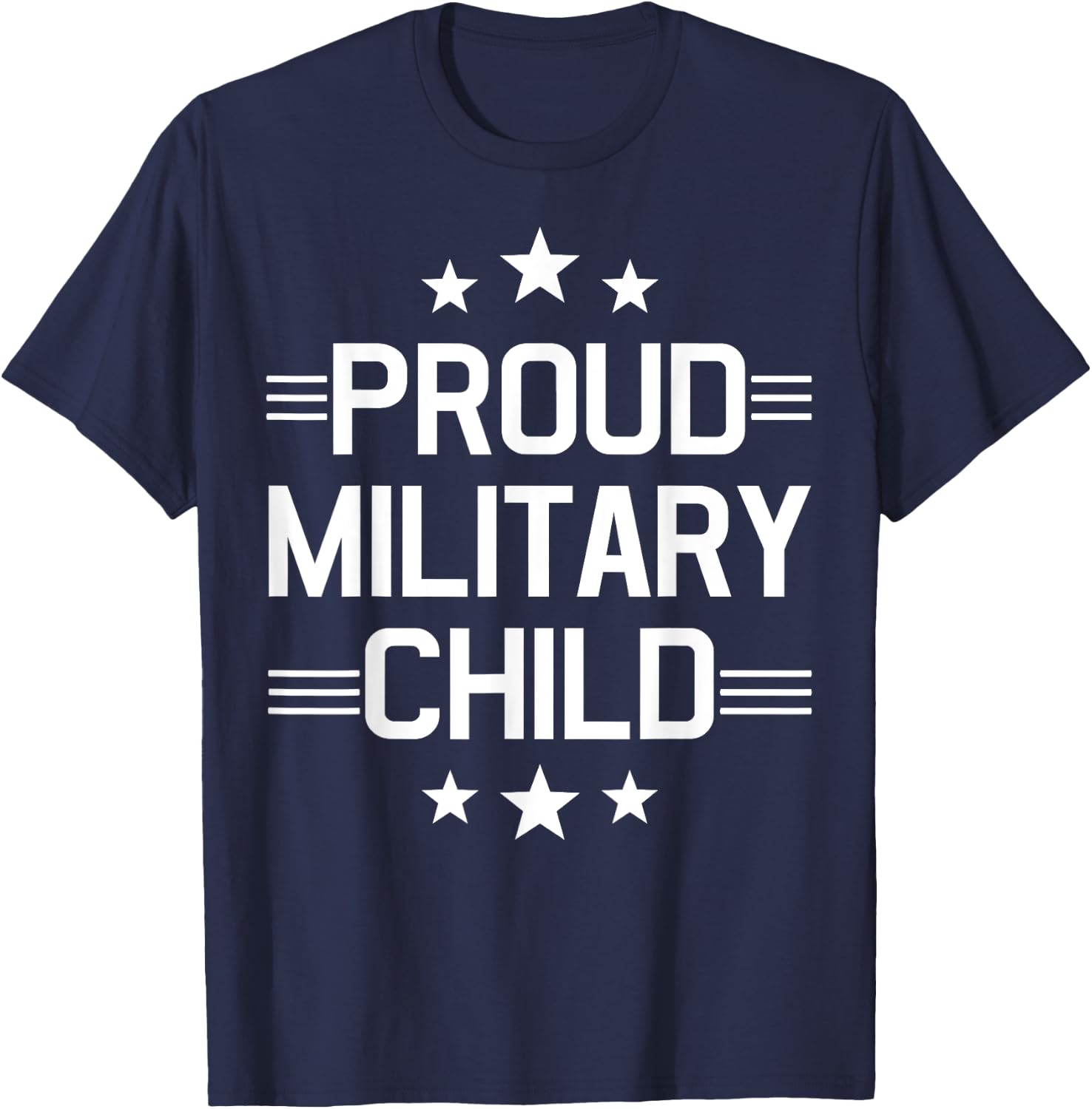 Purple Proud Military Child - Month of the Military Child T-Shirt - T-Shirt | Navy
