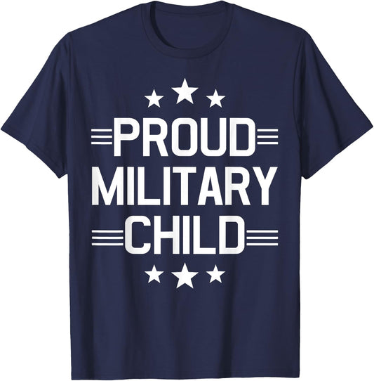 Purple Proud Military Child - Month of the Military Child T-Shirt - T-Shirt | Navy