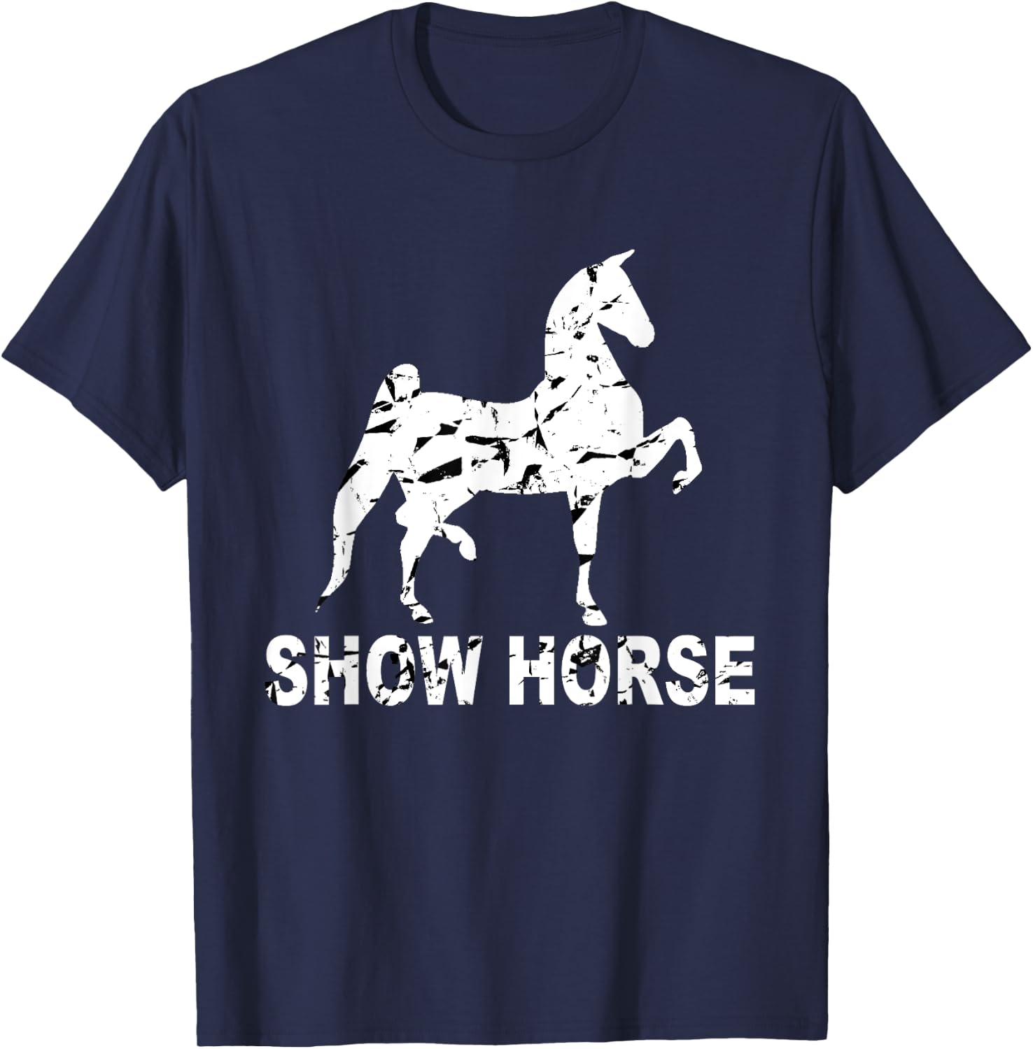 American Saddlebred Horse Training Gaited Horses Equitation T-Shirt - T-Shirt | Navy
