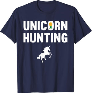 Unicorn Hunting Funny Swingers Polyamory Couple Swinging T-Shirt - T-Shirt | Navy