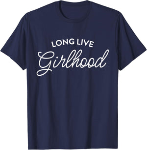 Long Live Girlhood Apparel T-Shirt - T-Shirt | Navy
