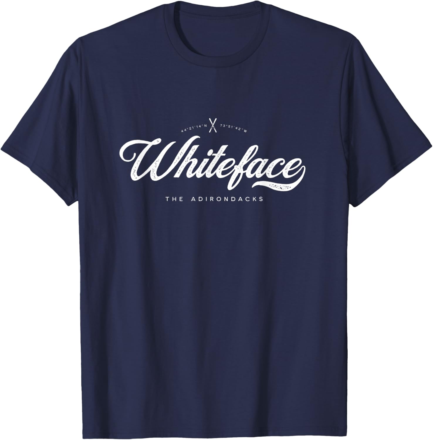 Whiteface Mountain NY Graphic Skis Vintage Retro T-Shirt - T-Shirt | Navy