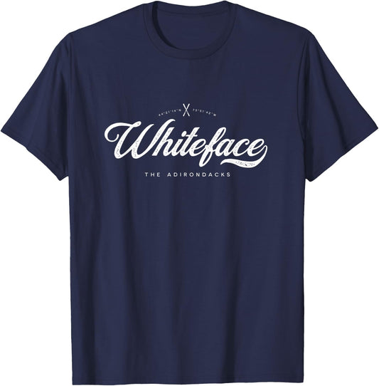 Whiteface Mountain NY Graphic Skis Vintage Retro T-Shirt - T-Shirt | Navy