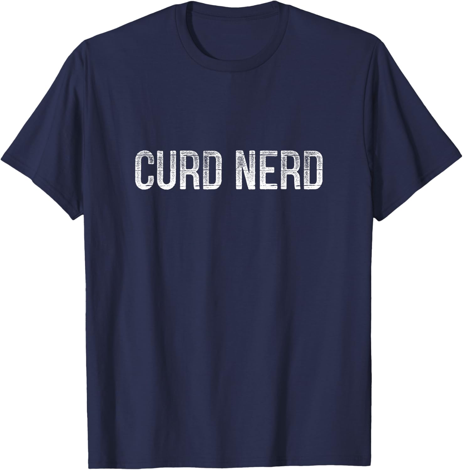 Curd Nerd - Vintage Style Cheese Lover T-Shirt - T-Shirt | Navy