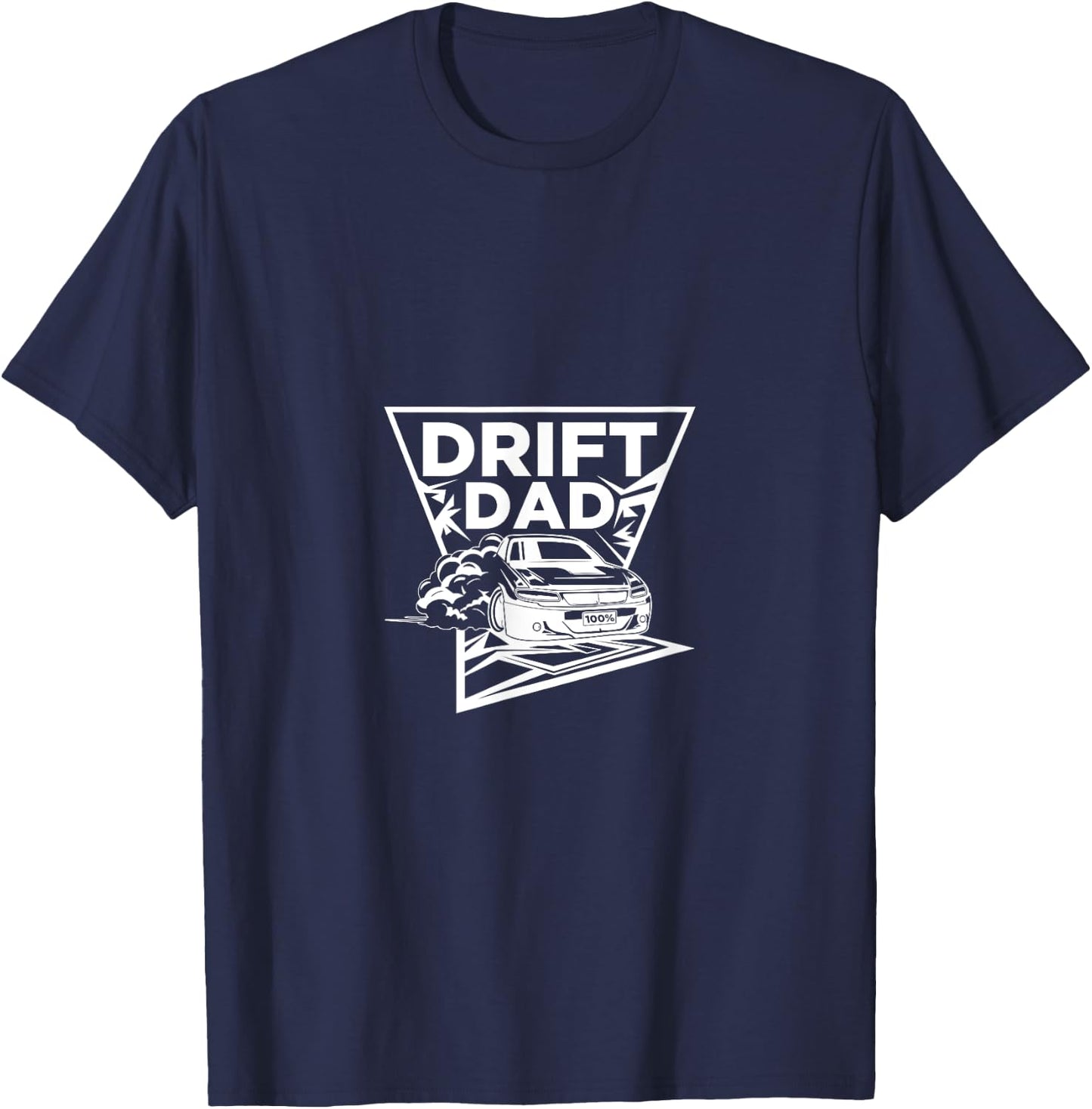 Drift Dad Japan Car Drifting With Smoke Daddy Project Stance T-Shirt - T-Shirt | Navy