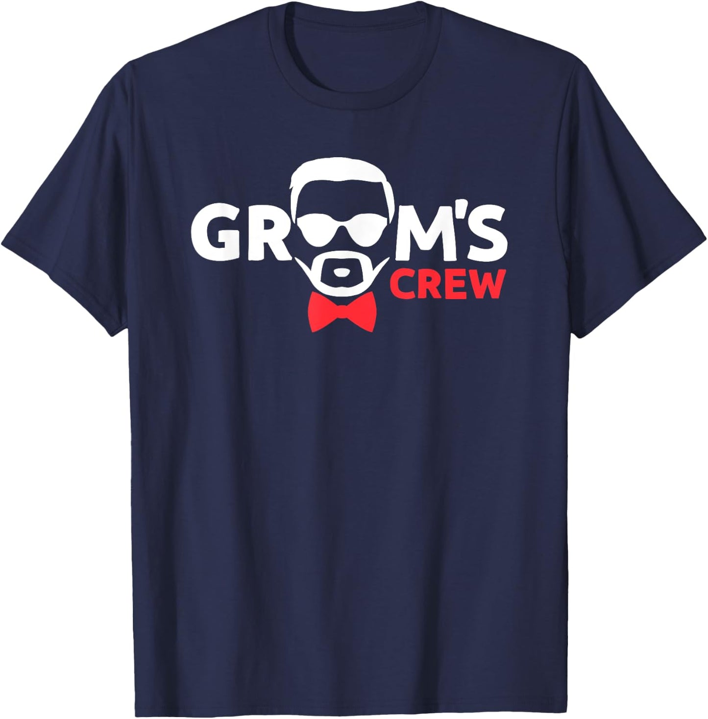 Funny Bachelor Party Grooms Crew Stag Wedding Party Gag T-Shirt - T-Shirt | Navy