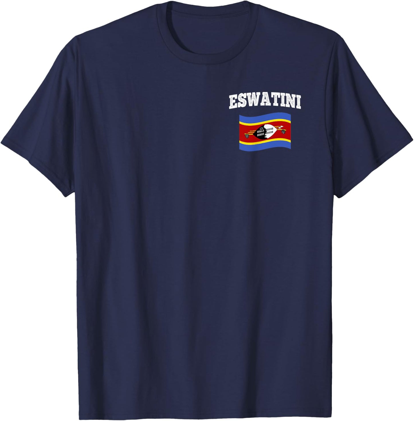 ESWATINI Flag Sport Competition Proud Vacation Souvenir T-Shirt - T-Shirt | Navy