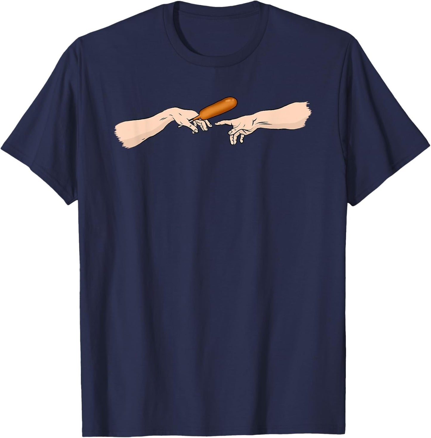 Give me this corndog - I love corndogs lover eater funny Women T-Shirt - T-Shirt | Navy