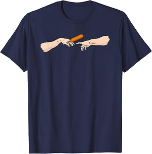 Give me this corndog - I love corndogs lover eater funny Women T-Shirt - T-Shirt | Navy
