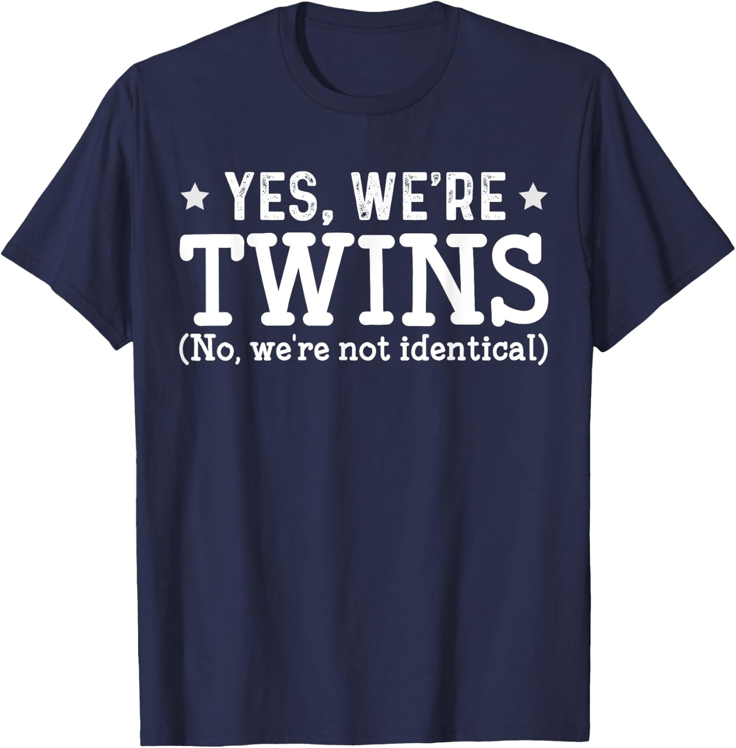 Twins Partner Twin Siblings T-Shirt - T-Shirt | Navy