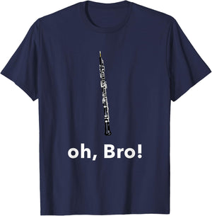 Funny Oboe Player Oboist Musician Music Teacher Pun Oboe T-Shirt - T-Shirt | Navy