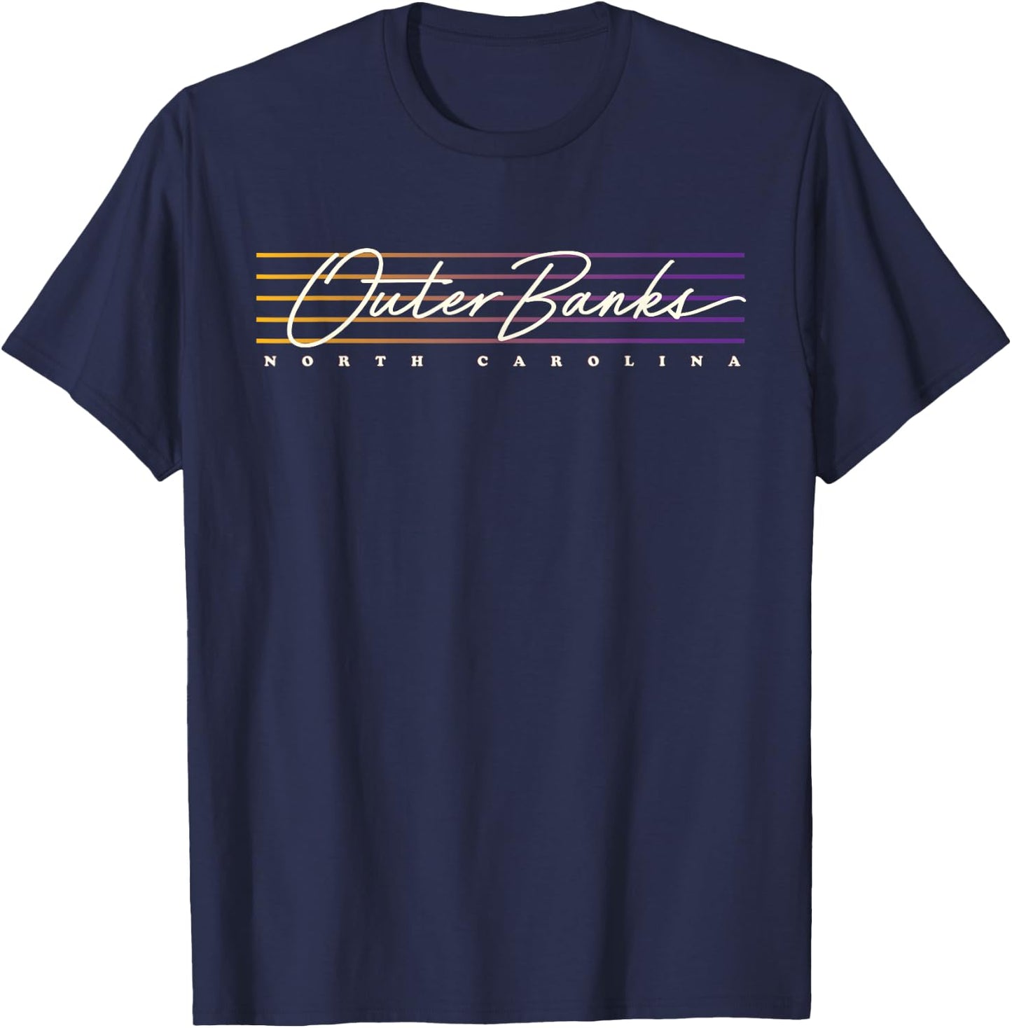 Retro Style Outer Banks T-Shirt - T-Shirt | Navy