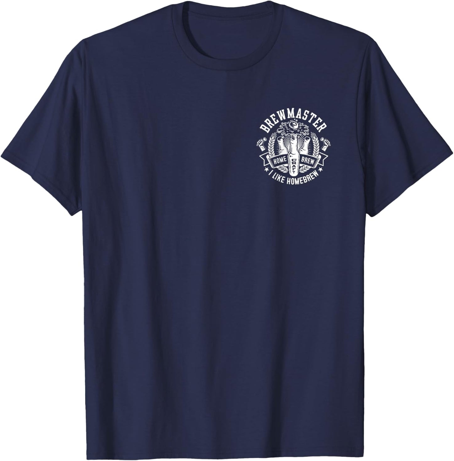 2 Sided Brewmaster Craft Beer I Like Homebrew Brewery T-Shirt - T-Shirt | Navy