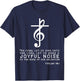 Christian Music Cross Treble Clef Musical Gift T-Shirt - T-Shirt | Navy
