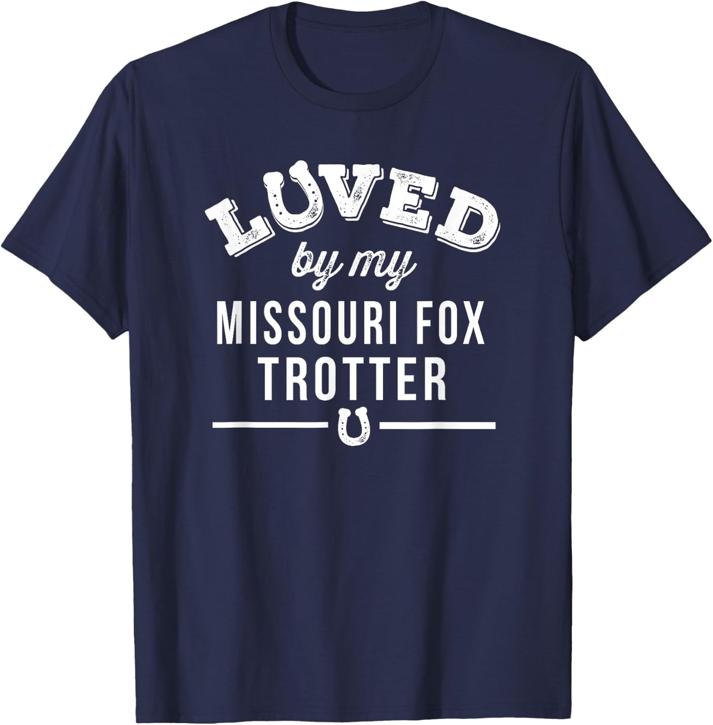 Missouri Fox Trotter Horse T-Shirt - T-Shirt | Navy