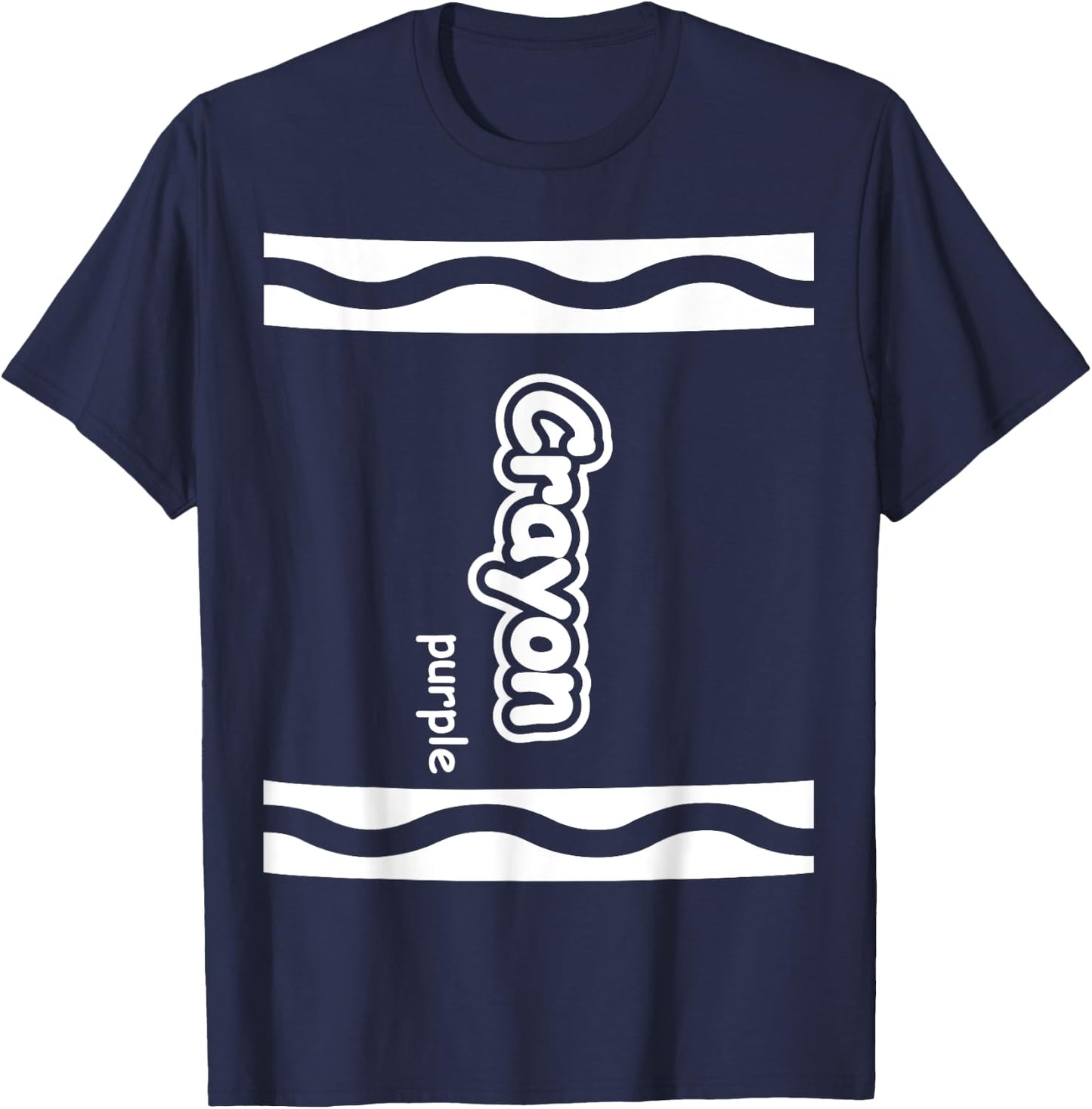 Purple Crayon Easy Halloween Costume Cute (Dark) T-Shirt - T-Shirt | Navy
