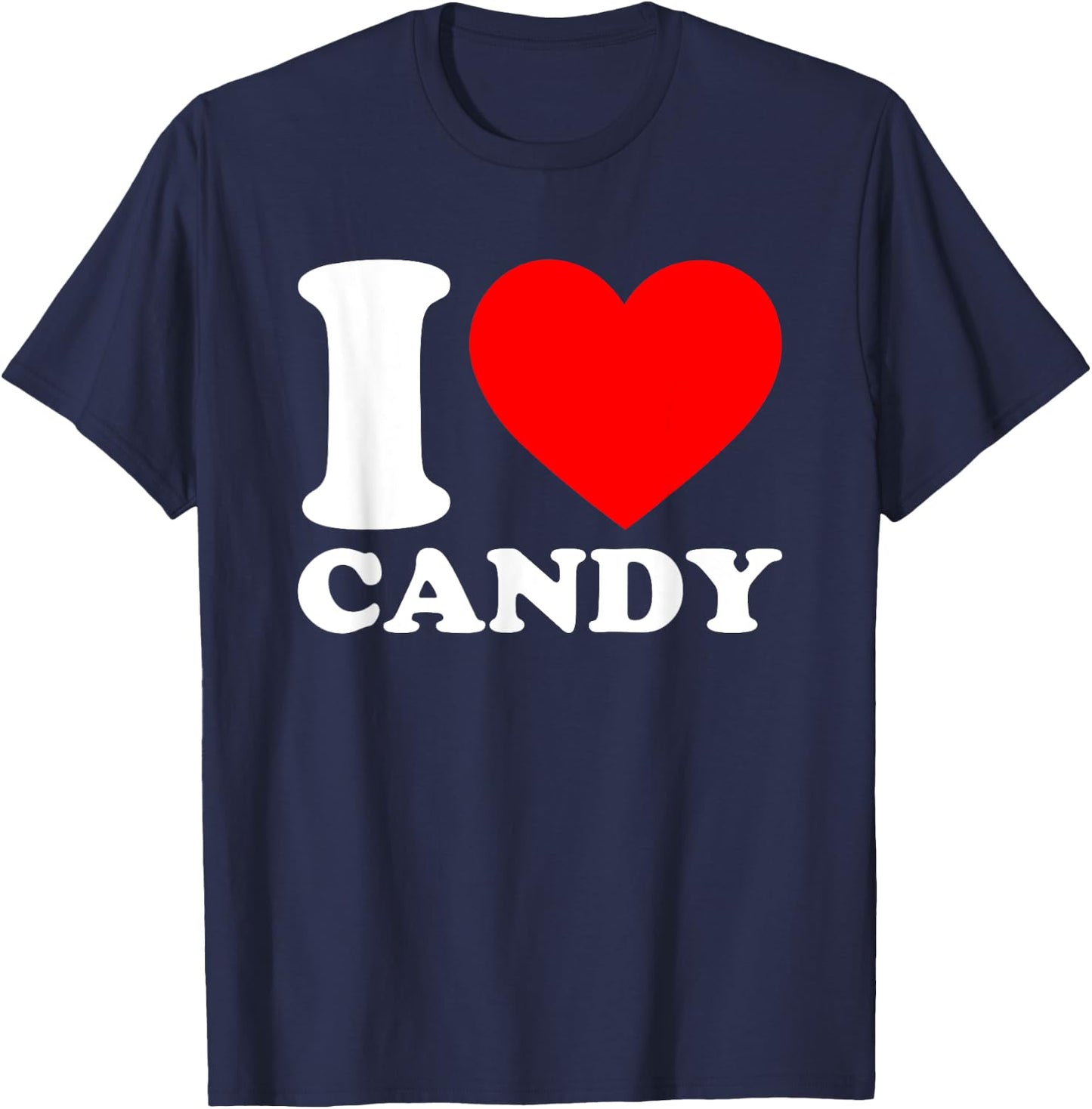 I Love Candy T-Shirt - T-Shirt | Navy