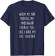 When My Bra Matches My Underwear Funny Women Saying Gift T-Shirt - T-Shirt | Navy