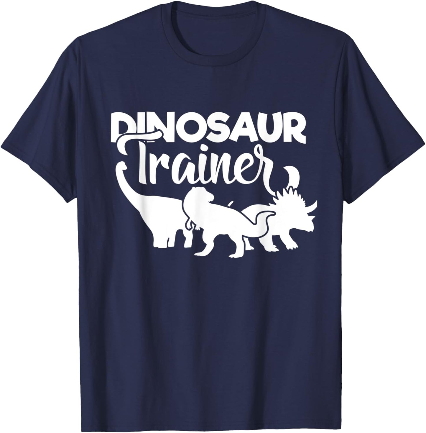 Dinosaur Trainer Lazy Halloween Dino Training Dinosaur Lover T-Shirt - T-Shirt | Navy