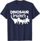 Dinosaur Trainer Lazy Halloween Dino Training Dinosaur Lover T-Shirt - T-Shirt | Navy