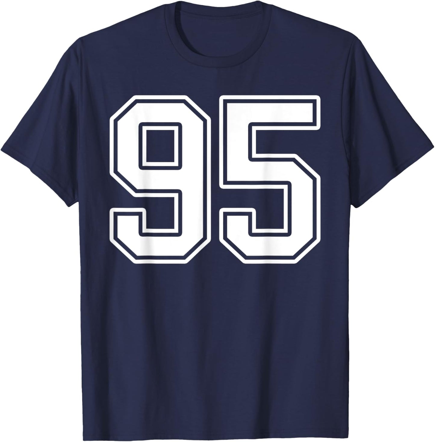 Number 95 Fan Player Jersey Style #95 Men Women Kids T-Shirt - T-Shirt | Navy