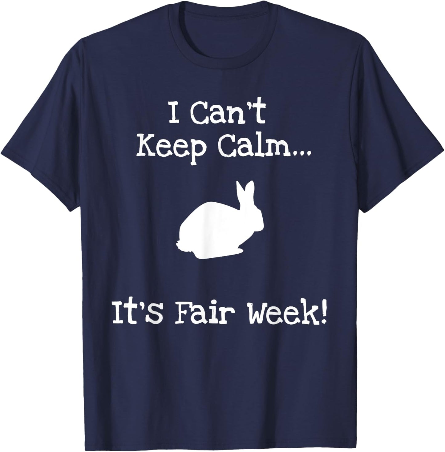 State and County Fair - Show Rabbit Livestock Animal Showing T-Shirt - T-Shirt | Navy
