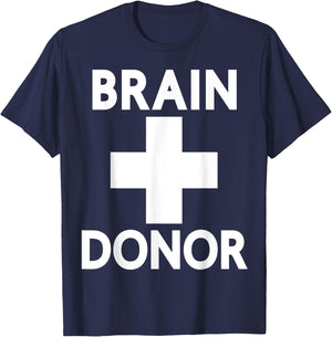 Zombie Brain Donor Dispenser Funny Halloween Costume Men Boy T-Shirt - T-Shirt | Navy