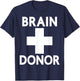 Zombie Brain Donor Dispenser Funny Halloween Costume Men Boy T-Shirt - T-Shirt | Navy