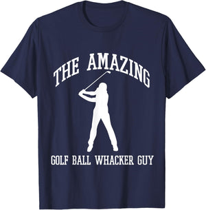 The Amazing Golf Ball Whacker Guy T-Shirt - T-Shirt | Navy