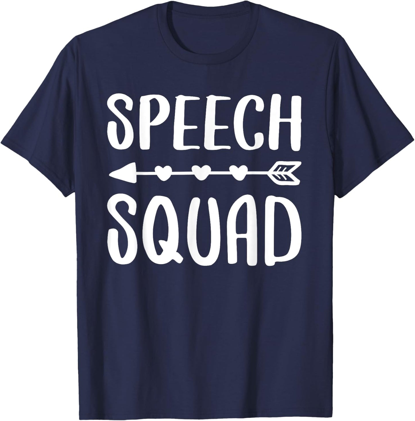Speech Squad Shirt Teacher Therapist Pathology Therapy Women Girls Kids T-Shirt - T-Shirt | Navy