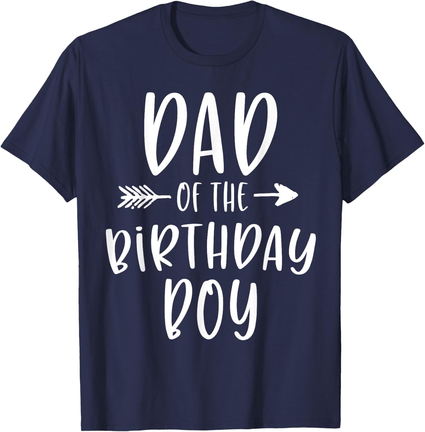 Dad of the Birthday Boy Daddy And Son Bday Party Father T-Shirt - T-Shirt | Navy