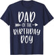 Dad of the Birthday Boy Daddy And Son Bday Party Father T-Shirt - T-Shirt | Navy