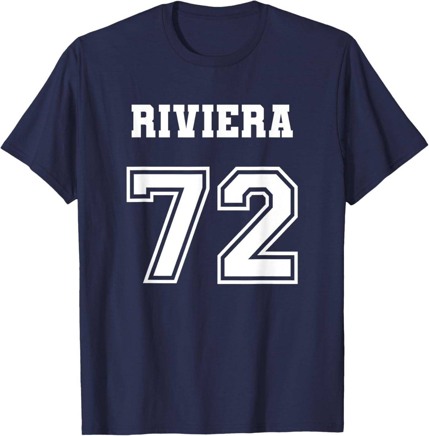 Jersey Style Riviera 72 1972 Classic Lowrider Car T-Shirt - T-Shirt | Navy