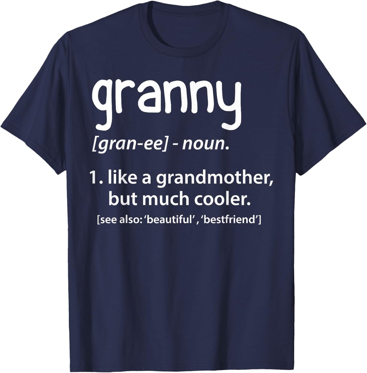 Granny Definition Funny Grandmother T-Shirt - T-Shirt | Navy