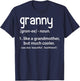 Granny Definition Funny Grandmother T-Shirt - T-Shirt | Navy