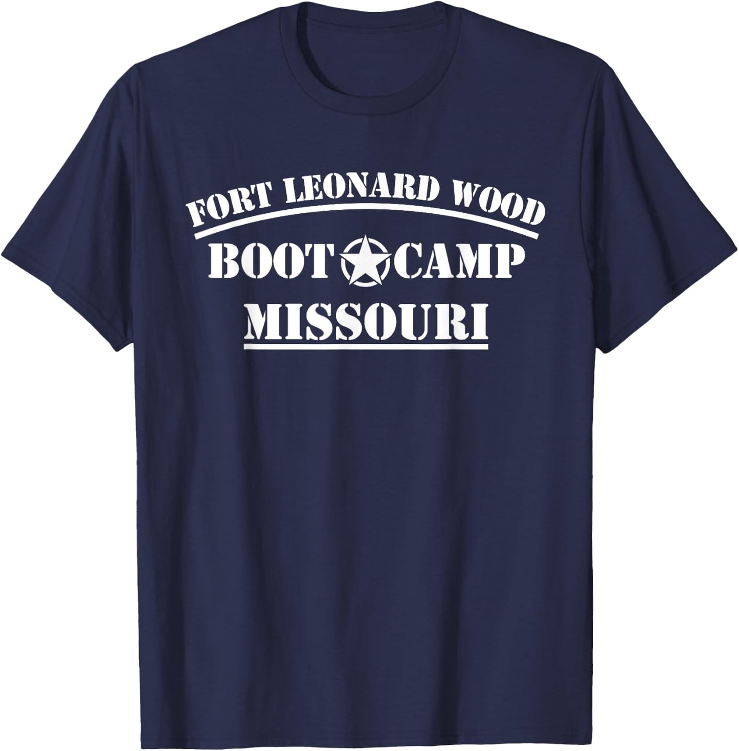 Military Grunt Combat Veteran Active Duty Enlisted Ft. Leonard Wood Boot Camp Basic Training BCT T-Shirt - T-Shirt | Navy