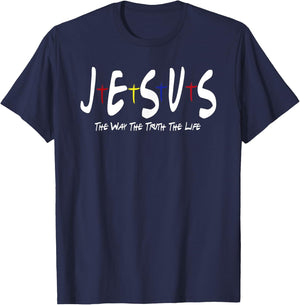 Jesus is The Way The Truth and The Life christian T-Shirt - T-Shirt | Navy