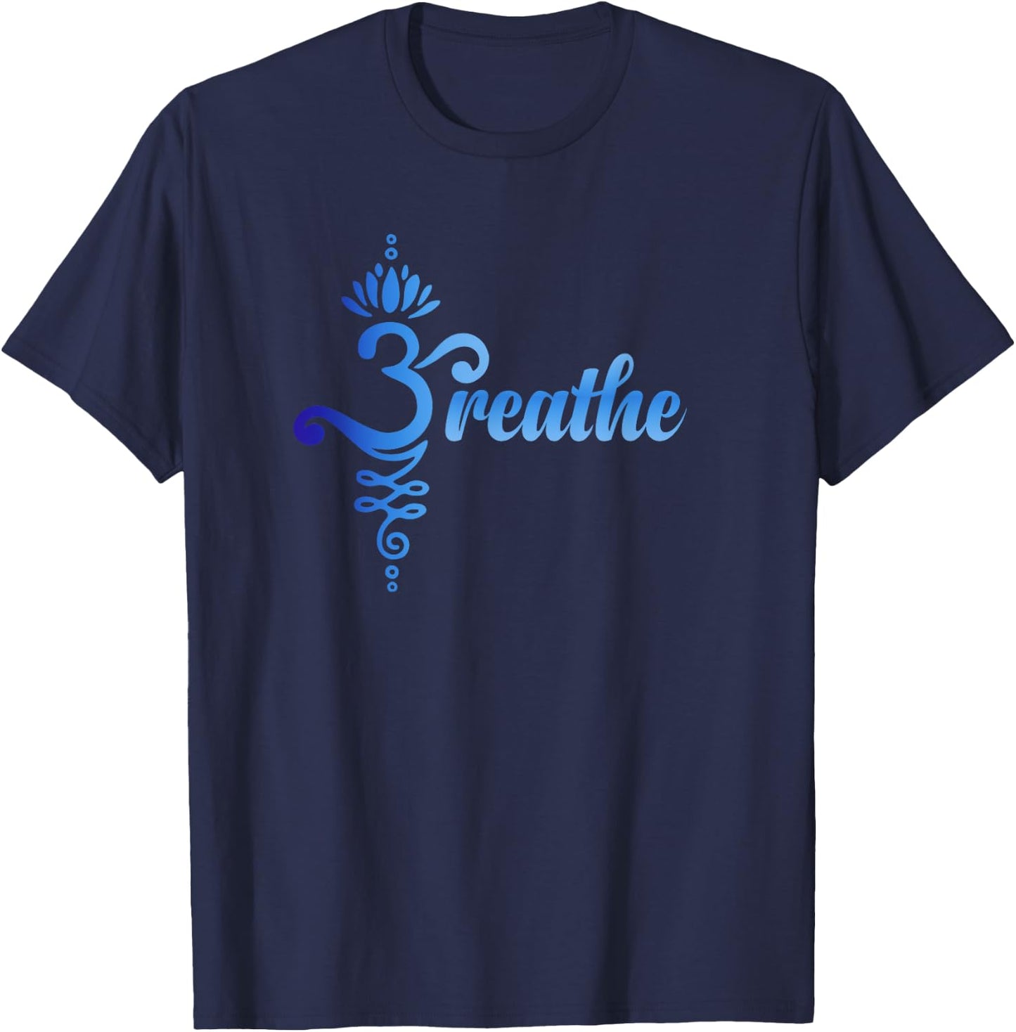 Breathe Sanskrit Symbol T-Shirt - T-Shirt | Navy