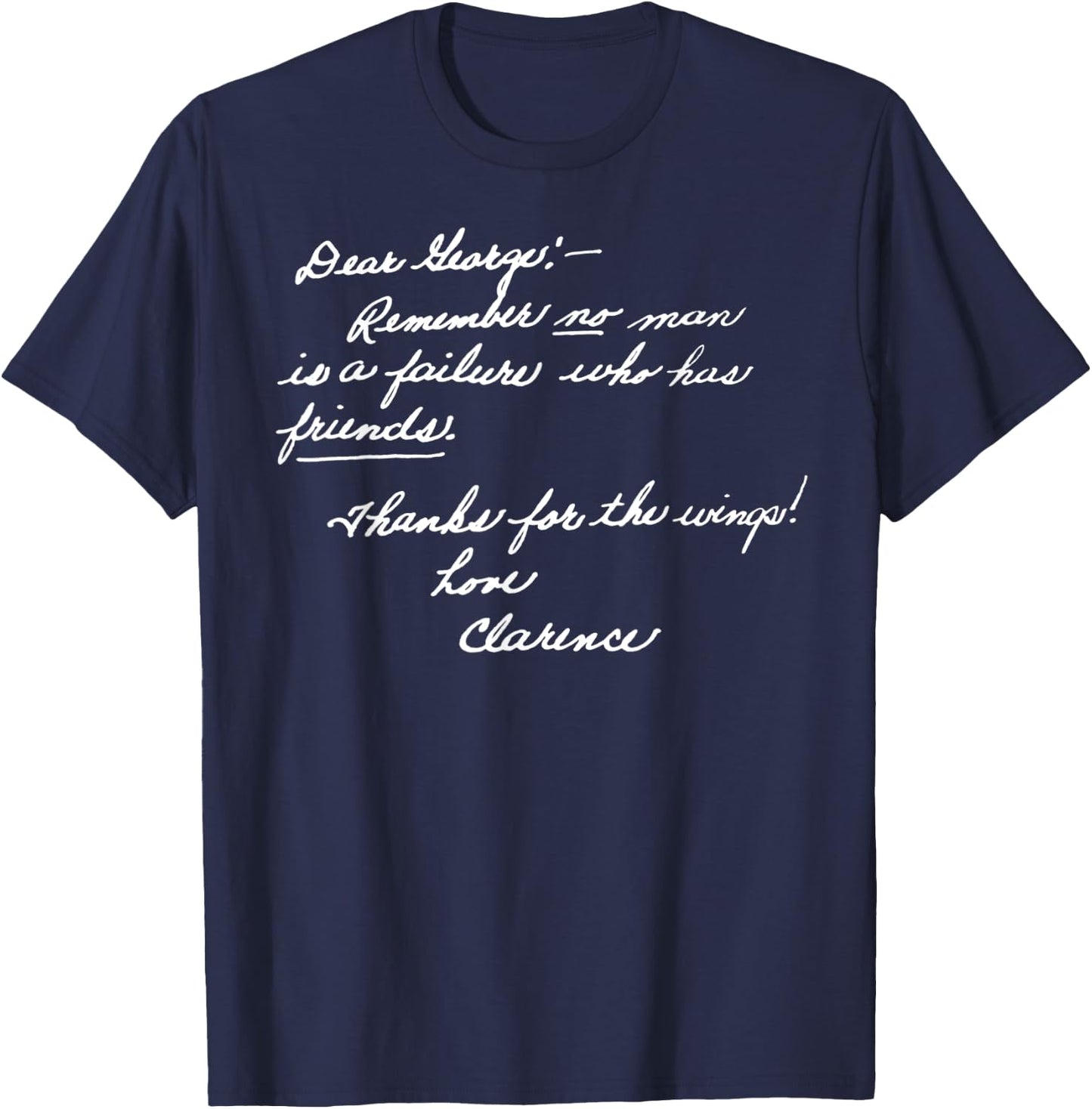 Vintage Christmas Classic It's a Wonderful Life T-Shirt - T-Shirt | Navy