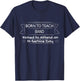 Funny Band Music Teacher Back to School In-Service Day T-Shirt - T-Shirt | Navy