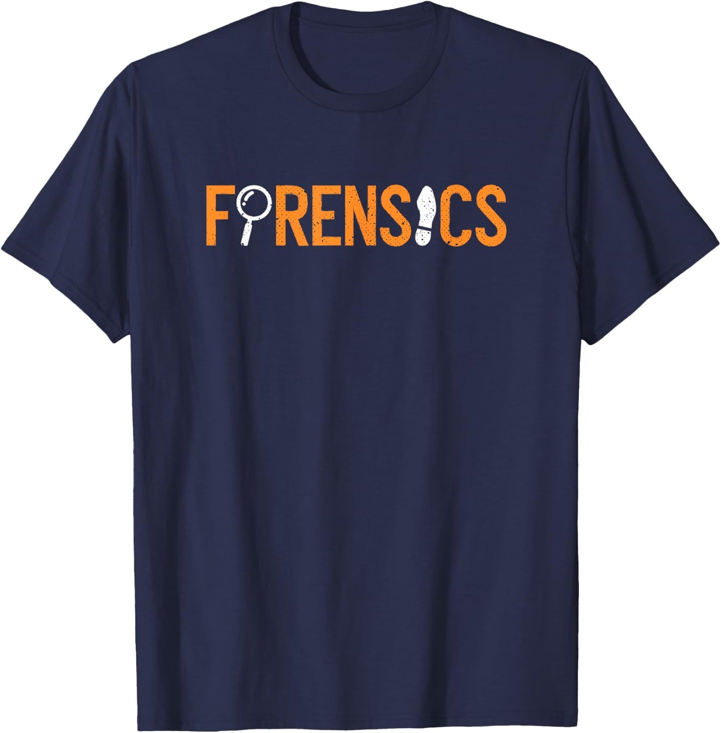 Forensics CSI Crime Scene Investigator Forensic Science T-Shirt - T-Shirt | Navy