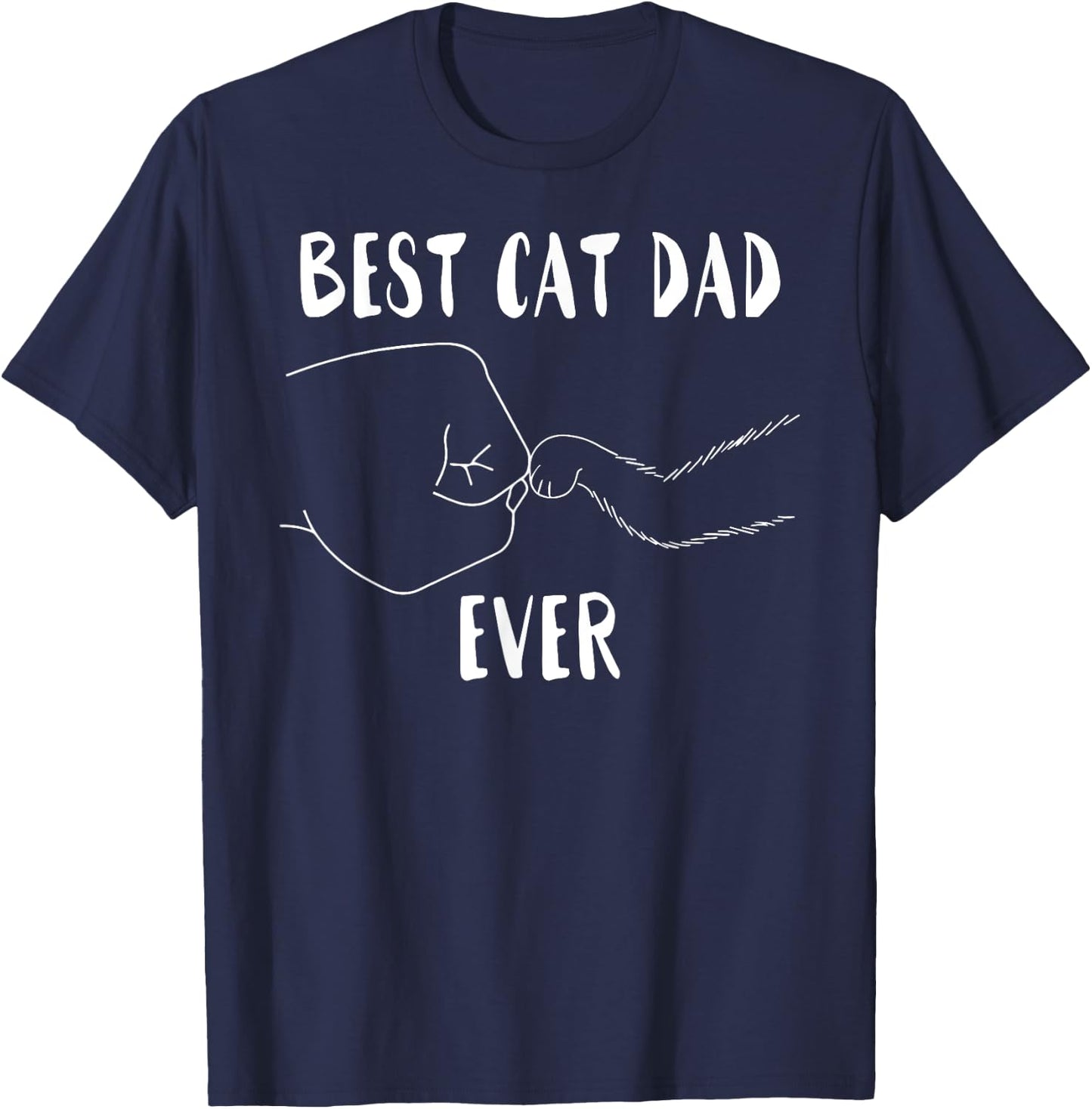 Best Cat Dad Ever T-Shirt - T-Shirt | Navy