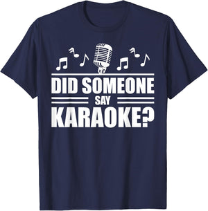 Funny Karaoke Designs Women Singing Music Lovers T-Shirt - T-Shirt | Navy