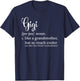 Gigi Definition For Grandma or Grandmother - Mother's Day T-Shirt - T-Shirt | Navy