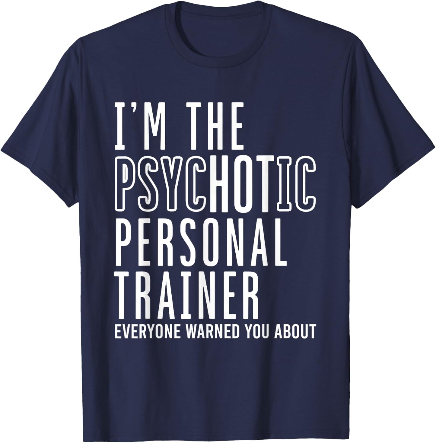 Personal Trainer Bodybuilding Workout Fitness Instructor Gym T-Shirt - T-Shirt | Navy