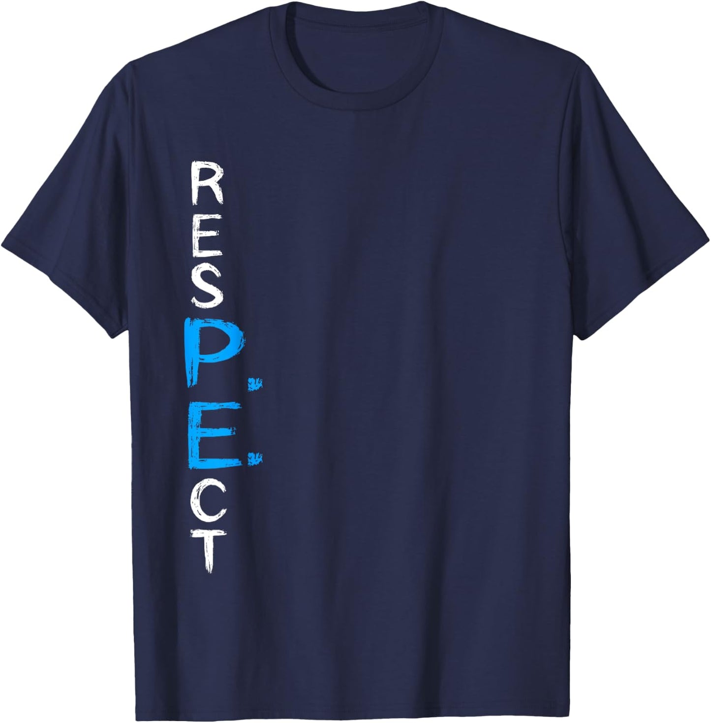 Respect P.E. Teacher PE Teacher School Fitness Gym Class T-Shirt - T-Shirt | Navy