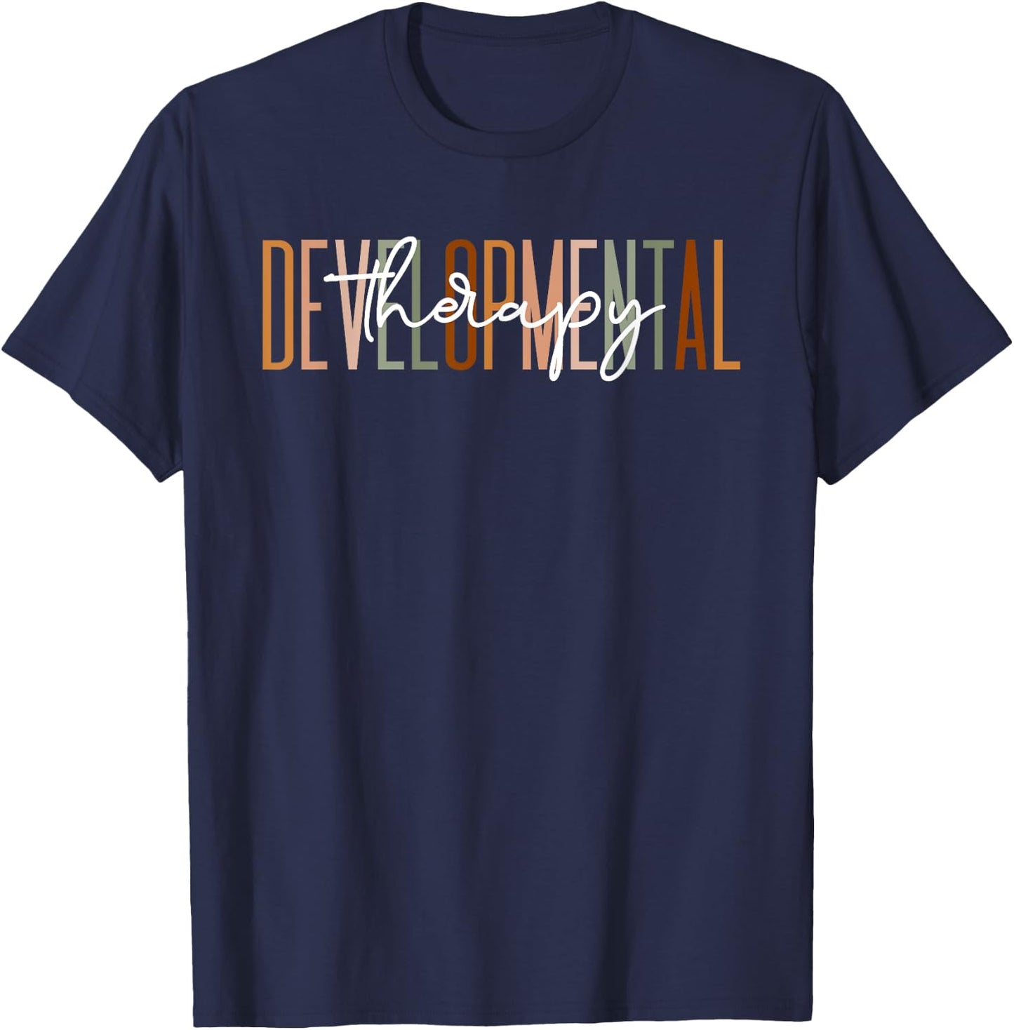 Boho Early Intervention Team Gifts Co. Boho Modern Black T-Shirt - T-Shirt | Navy