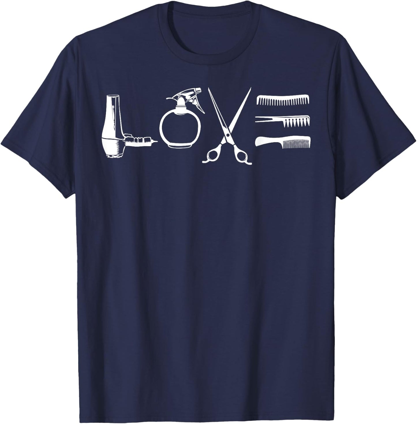 Cool Hairdresser Women Beautician Cosmetology Barber T-Shirt - T-Shirt | Navy