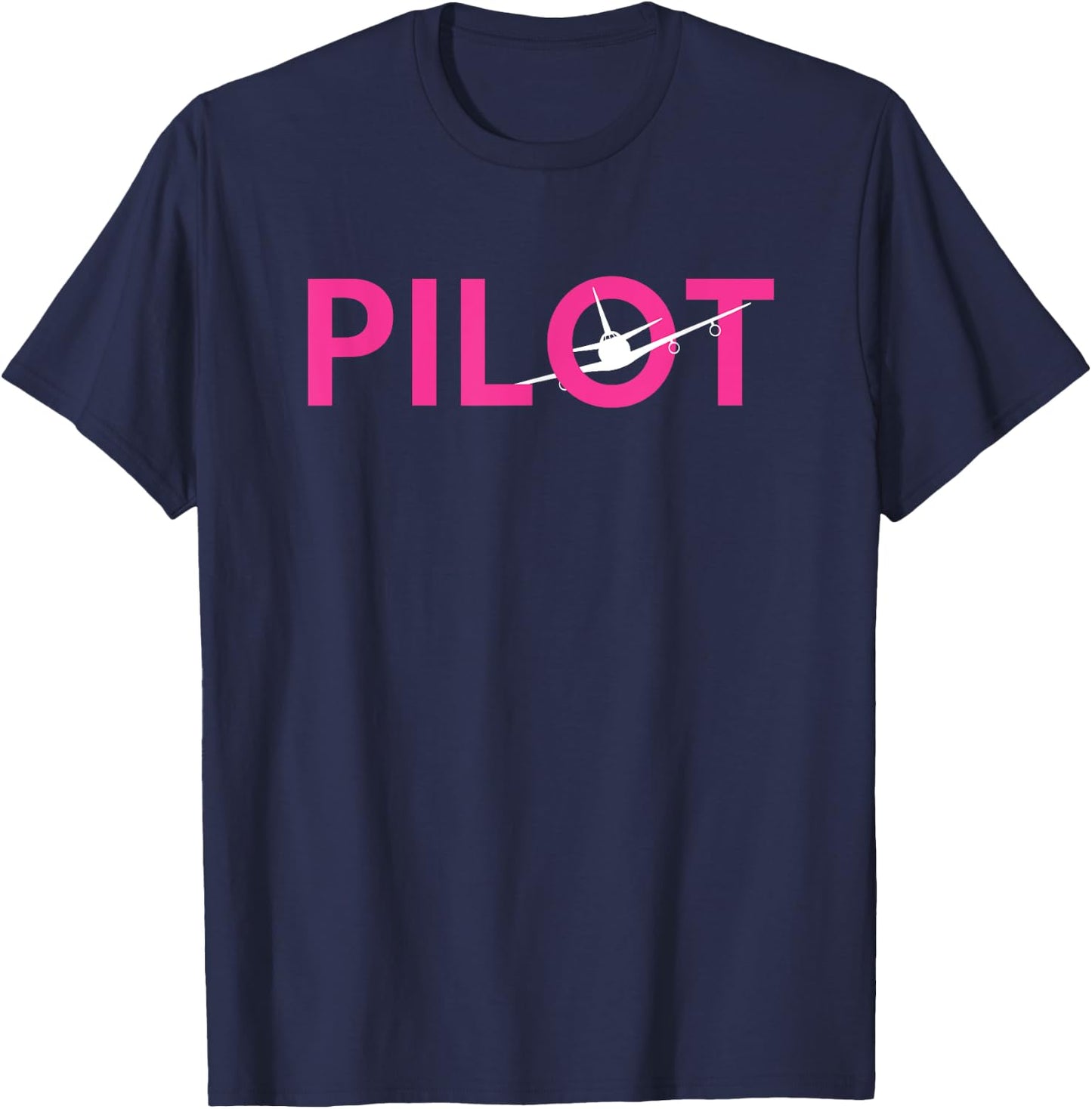Female Pilot Aviation T-Shirt - T-Shirt | Navy