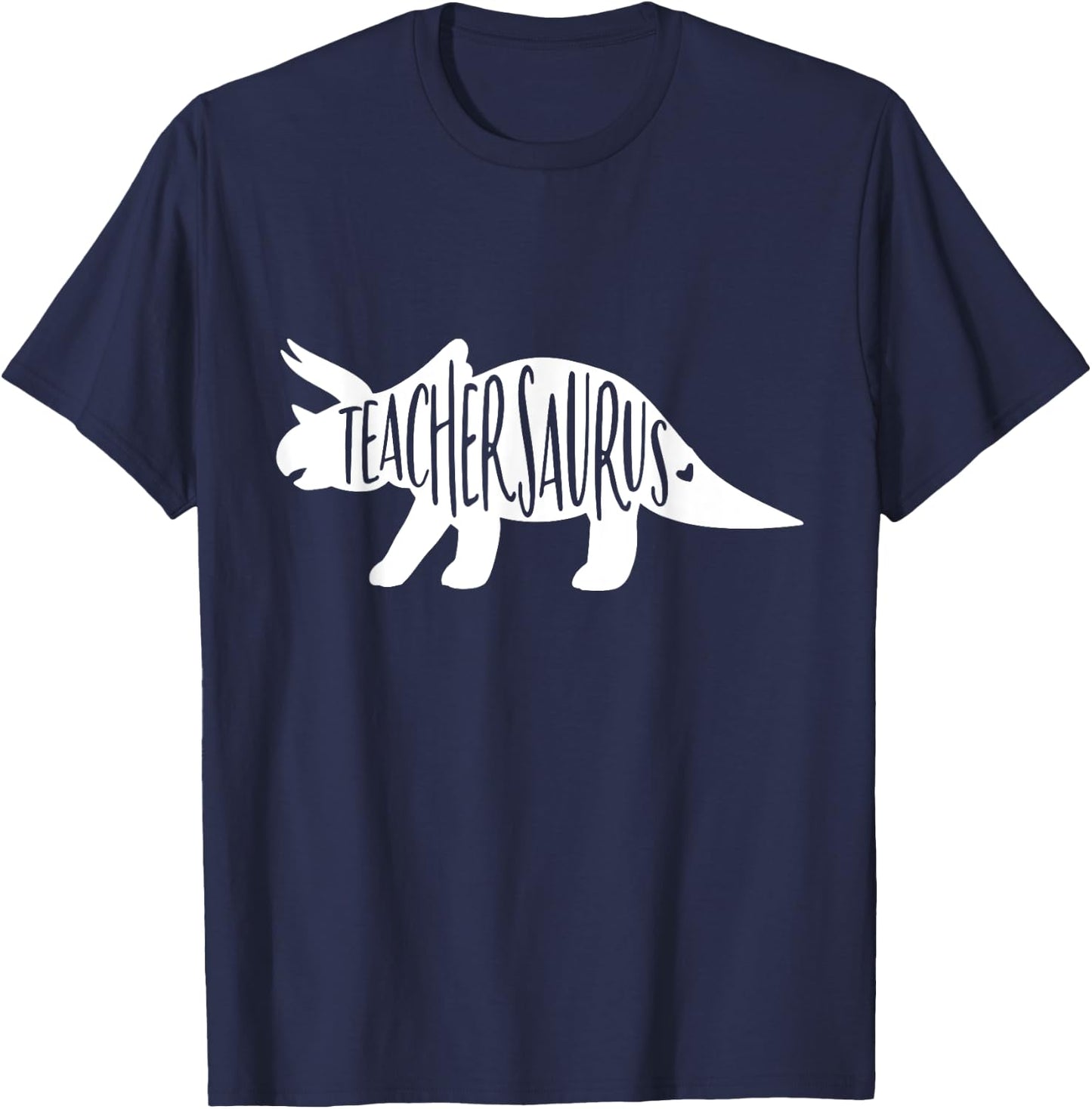 Teachersaurus Like A Normal Teacher Awesome Dinosaur Teacher Men Women Girls Kids T-Shirt - T-Shirt | Navy